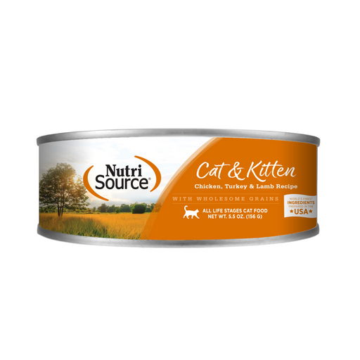 NutriSource Cat & Kitten Chicken, Turkey & Lamb Canned Cat Food