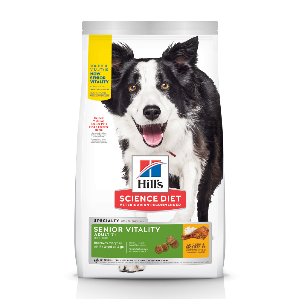 Hill's Science Diet Adult 7+ Senior Vitality Chicken & Rice Recipe