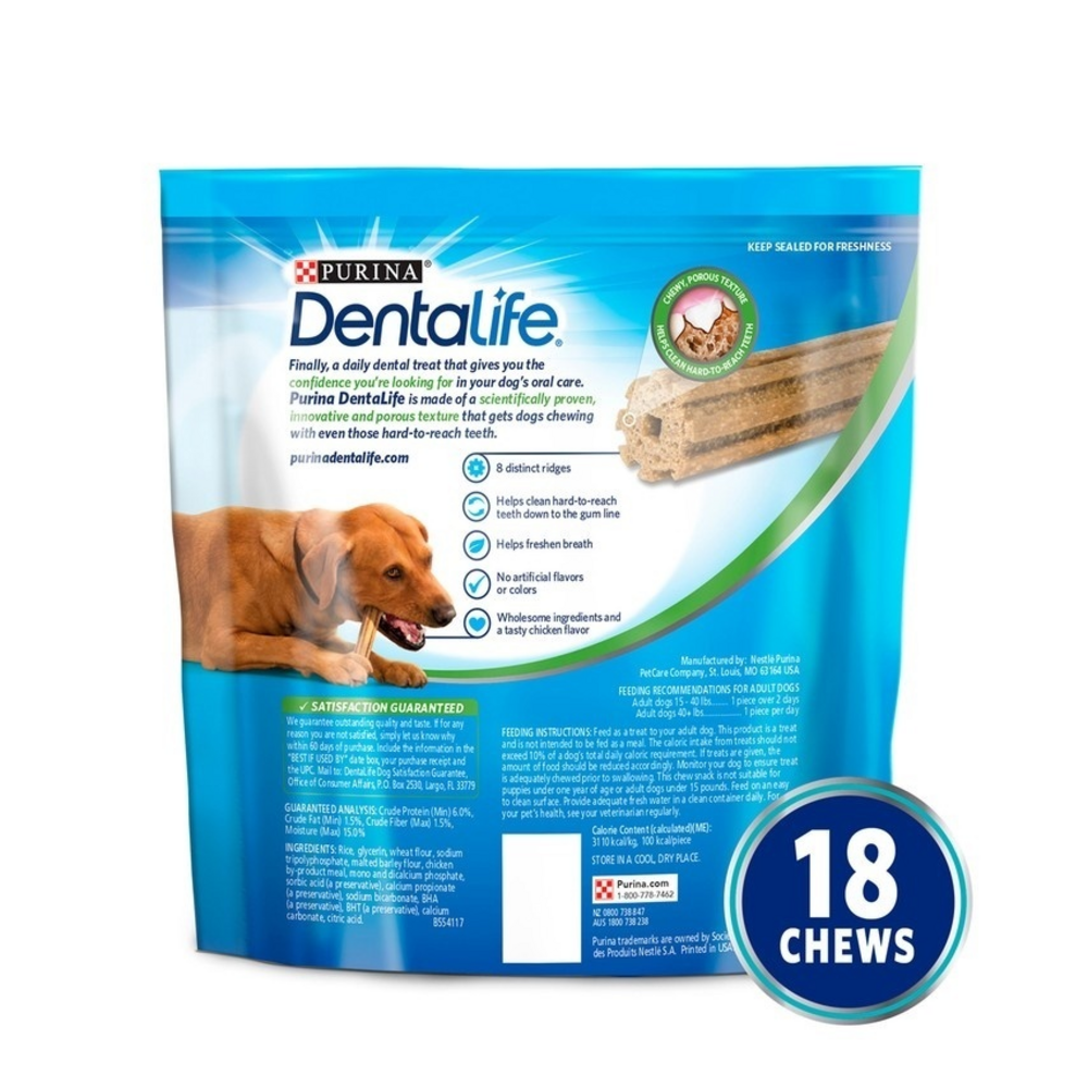 Purina Dentalife Daily Oral Care Adult Large Breed Chicken Flavor