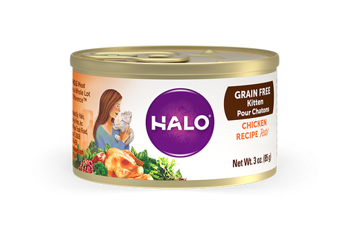 Halo Kitten Grain Free Chicken Recipe Pate Canned Cat Food