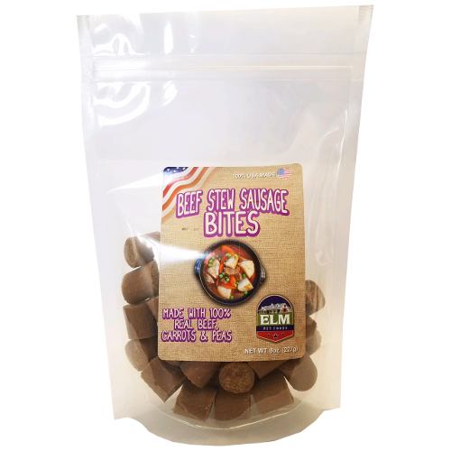 Elm Pet Foods Beef Stew Sausage Bites