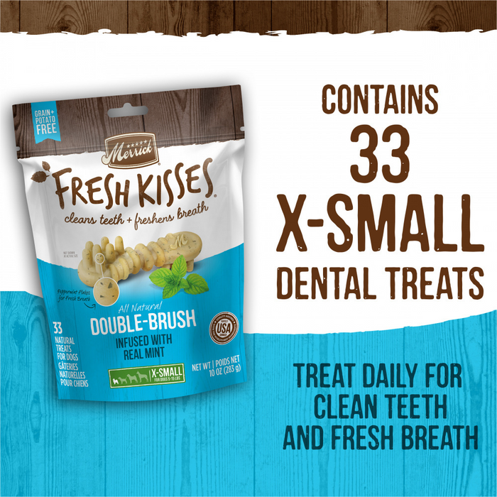 Merrick Fresh Kisses Dog Dental Treats With Mint Breath Strips Dog Tre Concord Pet Foods Supplies Delaware Pennsylvania New Jersey Maryland