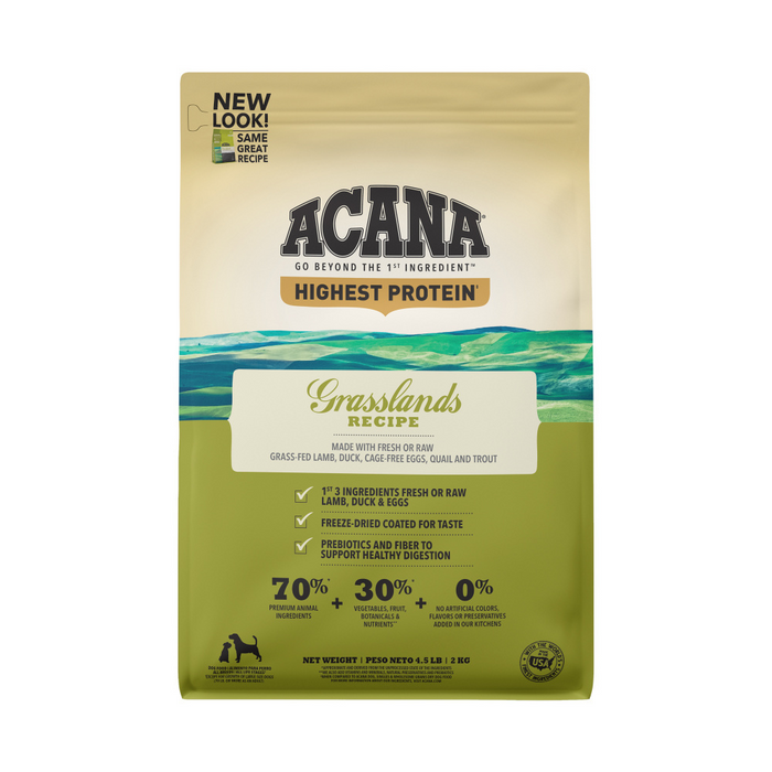 ACANA Highest Protein Grasslands Recipe Dry Dog Food — Concord Pet