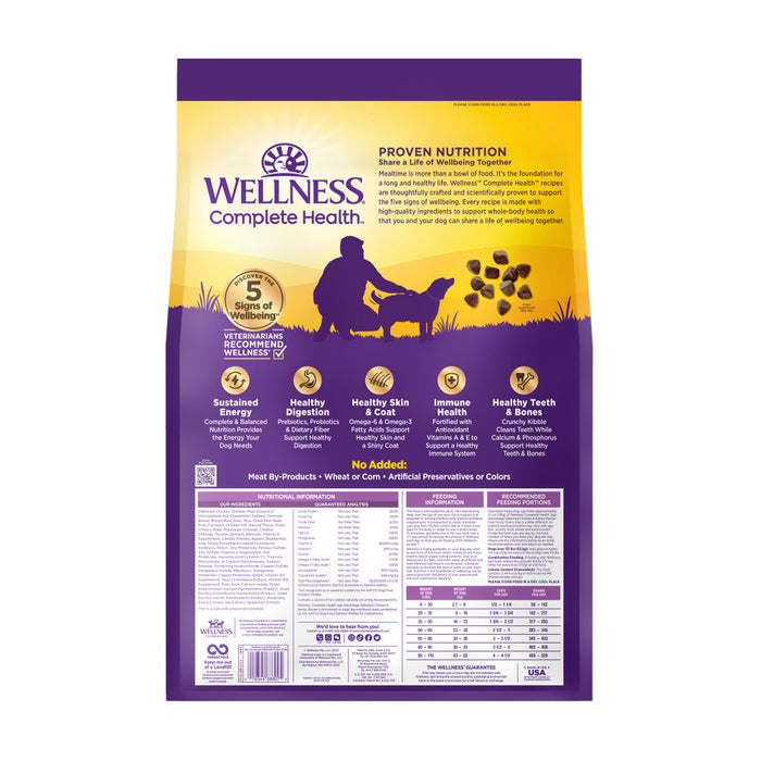 Wellness Complete Health Natural Senior Health Chicken Recipe Dry Dog Food