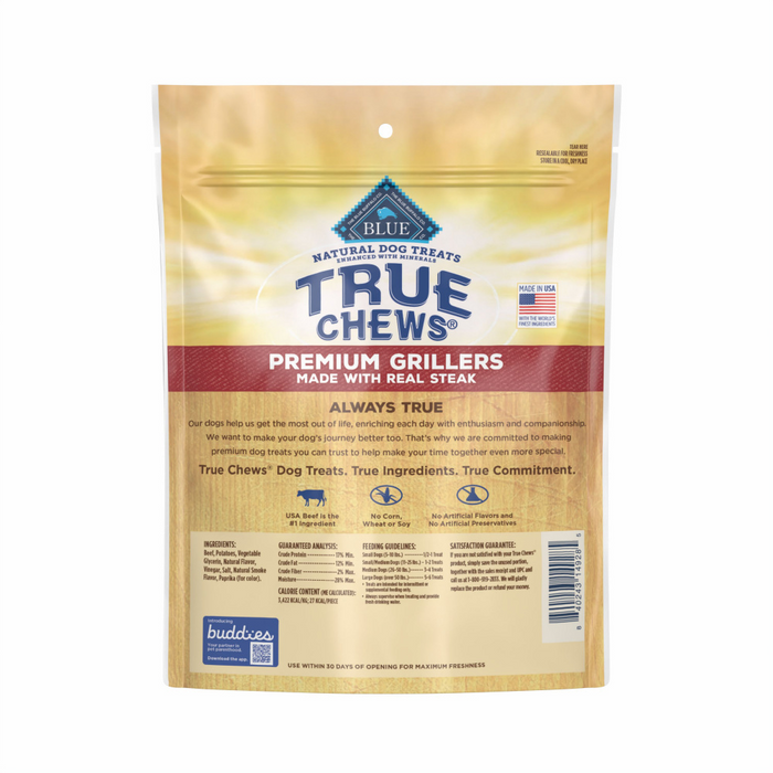 Blue Buffalo Truechews Steak Grillers Dog Treats