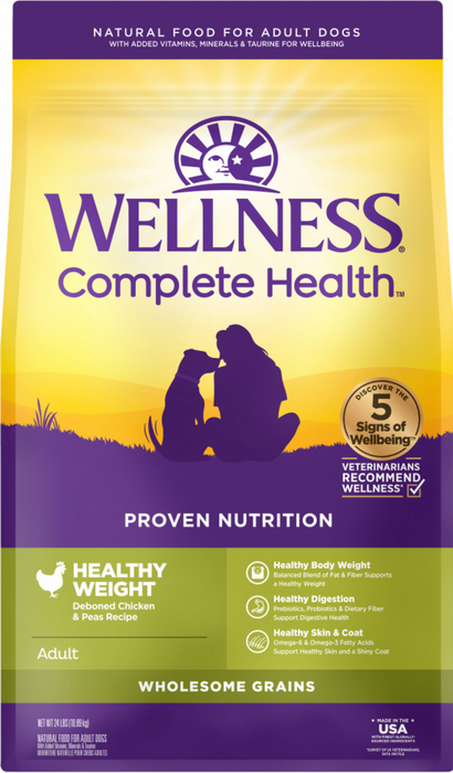 Wellness Complete Health Natural Healthy Weight Chicken and Peas
