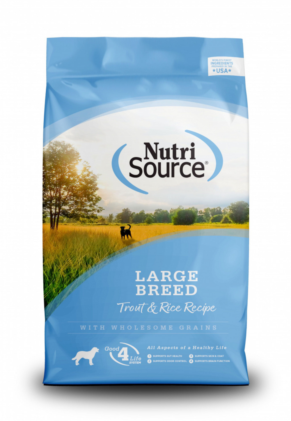NutriSource Large Breed Trout Rice Recipe Dry Dog Food — Concord