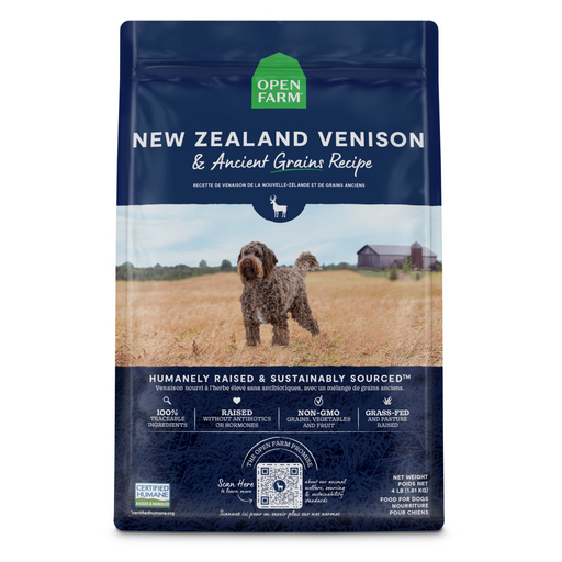 Open Farm New Zealand Venison & Ancient Grains Recipe Dry Dog Food