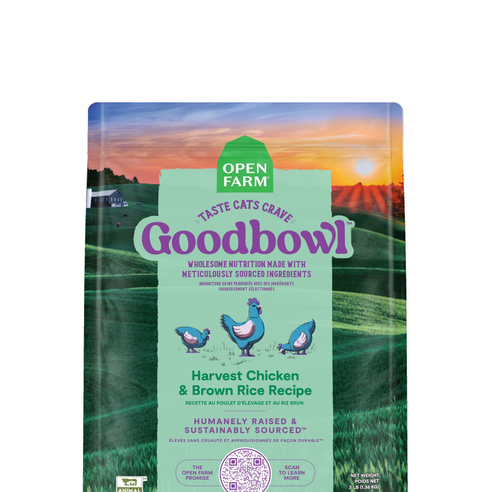 Open Farm GoodBowl Harvest Chicken & Brown Rice Recipe Dry Cat Food