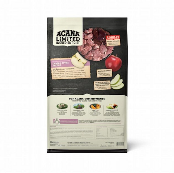 Acana lamb and apple ingredients best sale