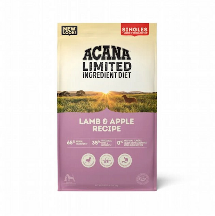 ACANA Singles, Lamb & Apple Recipe, Limited Ingredient Diet Dry Dog Food