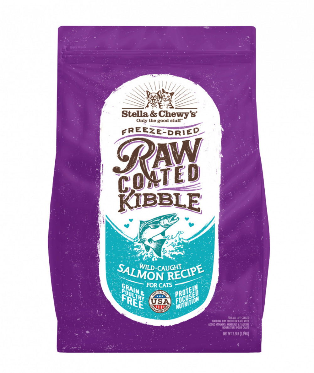 Stella & Chewy's Kibble-Raw Coated Wild Caught Salmon Recipe Dry Cat Food