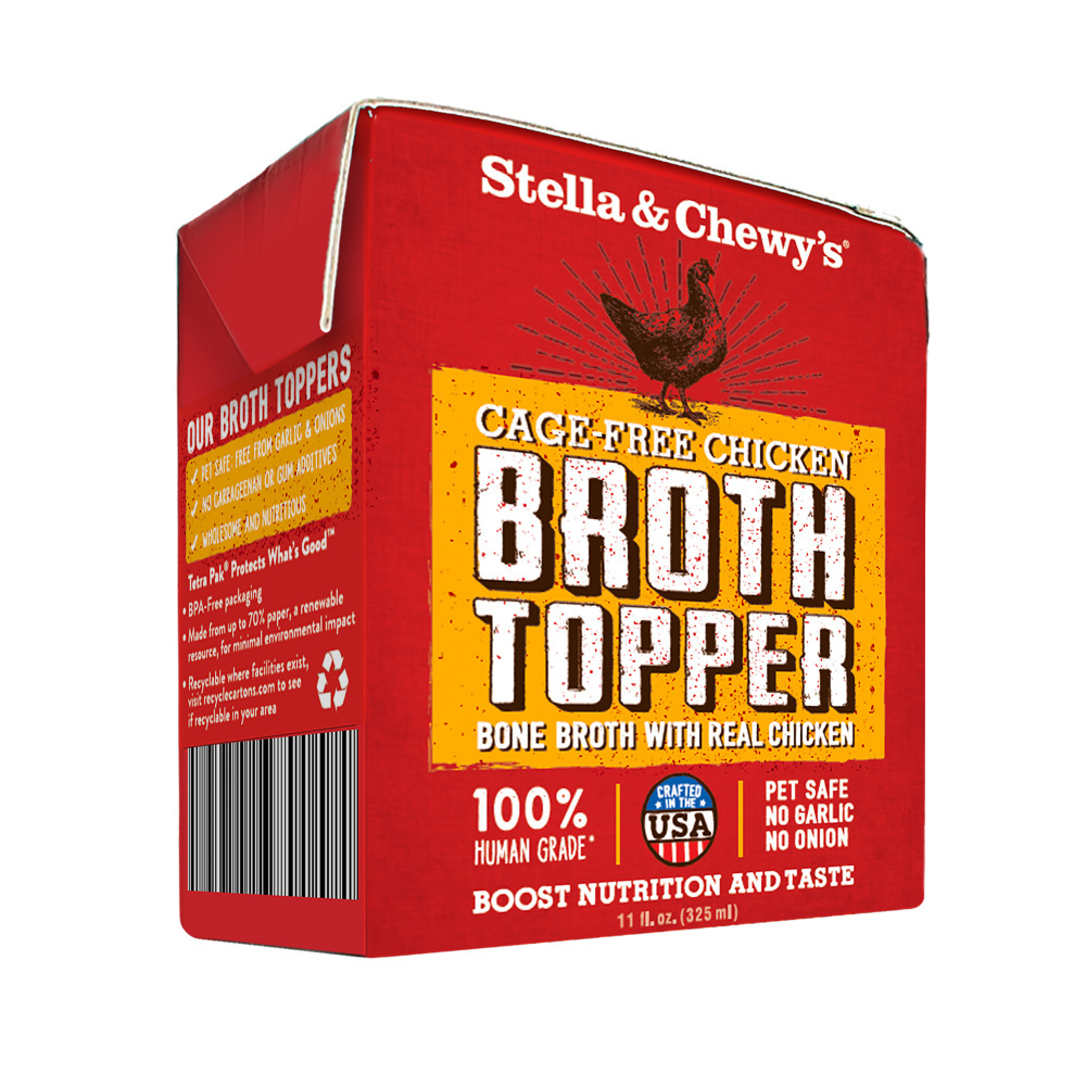 Stella & Chewy's Cage Free Chicken Broth Food Topper for Dogs