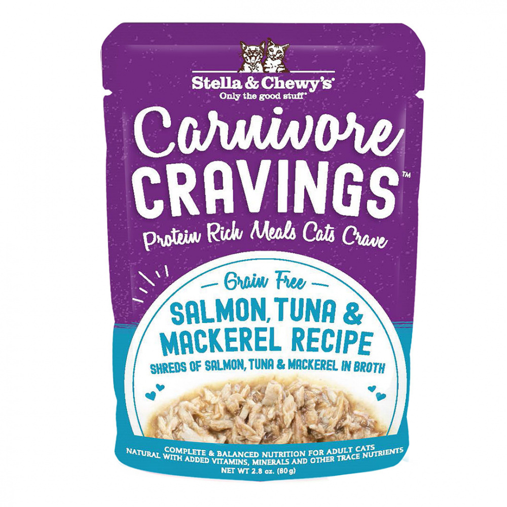 Stella & Chewy's Carnivore Cravings Salmon, Tuna & Mackerel Recipe Wet Cat Food