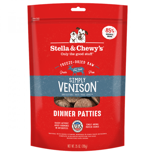 Stella & Chewy's Simply Venison Freeze-Dried Raw Patties Dog Food