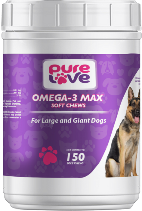 Pure Love EZ Chew Omega 3 Fatty Acid Soft Chews for Large and Giant Do Concord Pet Foods Supplies Delaware Pennsylvania New Jersey Maryland