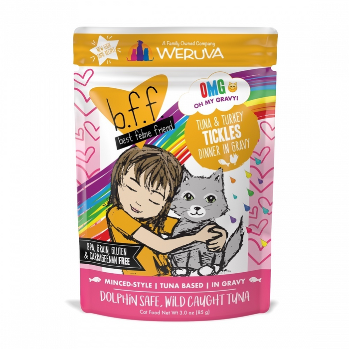 Weruva BFF Tuna & Turkey Tickles Recipe Pouches Wet Cat Food