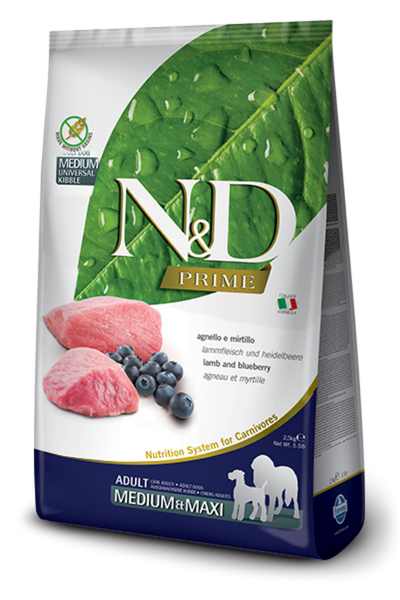 Farmina Prime N&D Natural & Delicious Grain Free Medium Adult Lamb