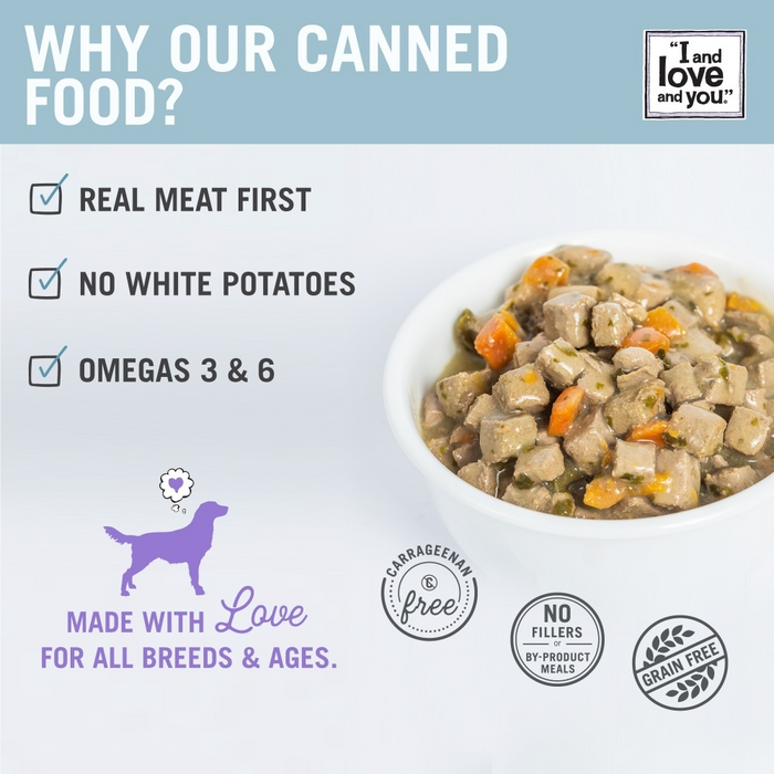 I and Love and You Grain Free Gobble It Up Stew Canned Dog Food