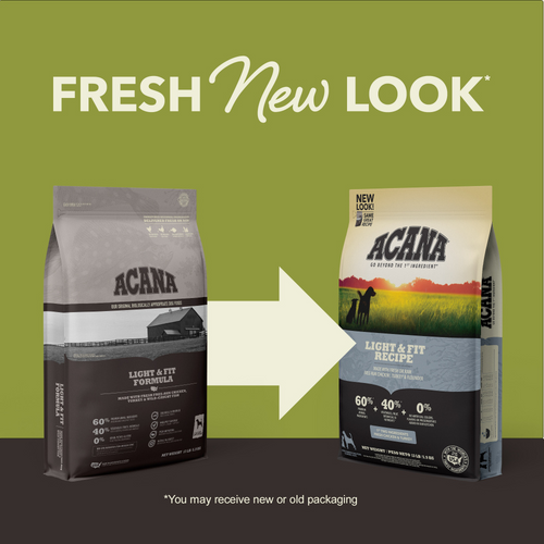 ACANA Adult Dry Dog Food Light & Fit Recipe - Serving 33 Locations