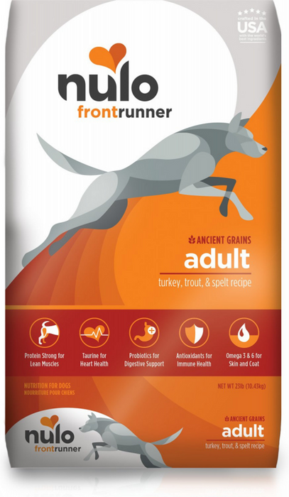 Nulo Frontrunner Adult Dog Turkey, Trout & Spelt