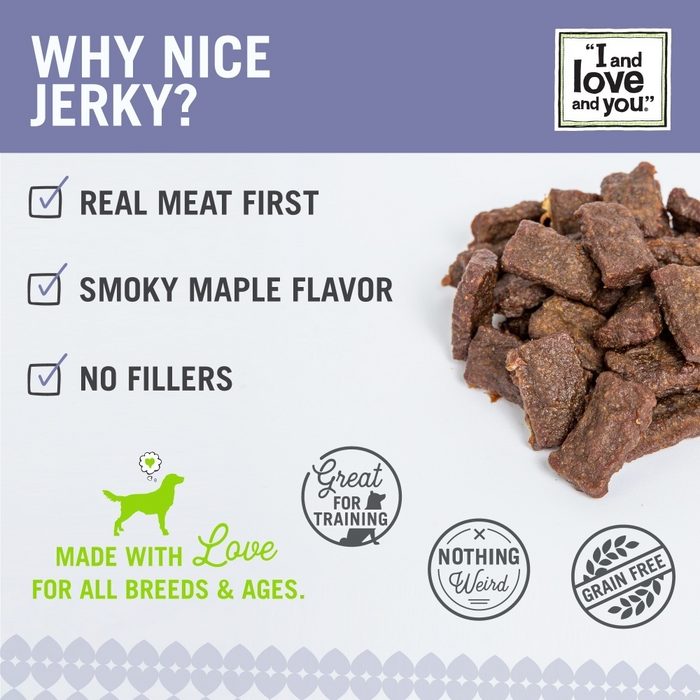 I And Love And You Nice Jerky Grain Free Beef & Lamb Dog Treats