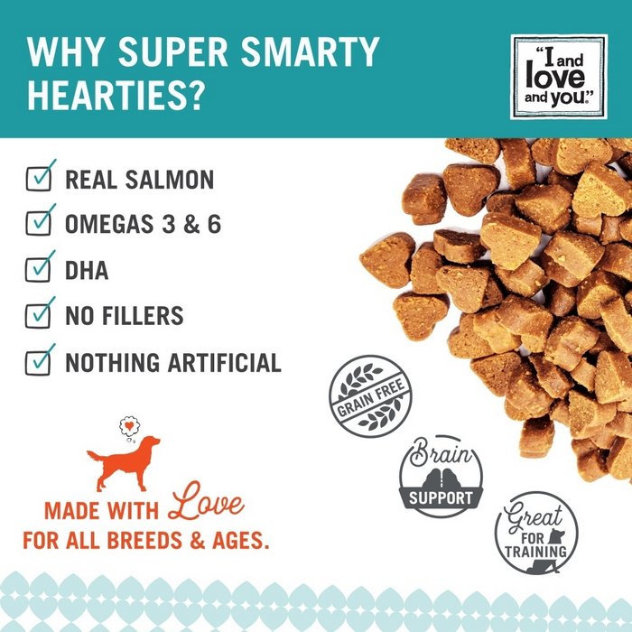 I and Love and You Super Smarty Hearties Grain Free Dog Treats