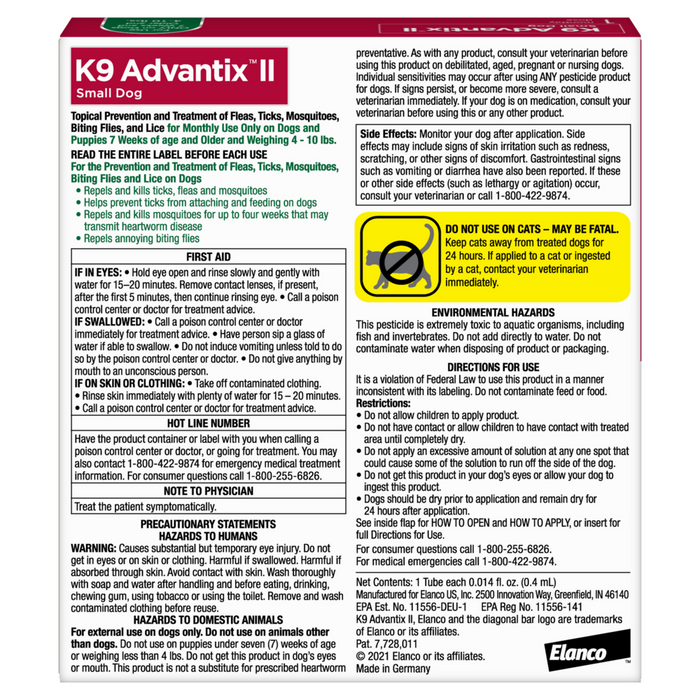 K9 advantix small hotsell