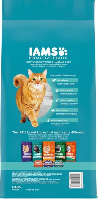 Iams Proactive Health Indoor Weight and Hairball Care Dry Cat Food