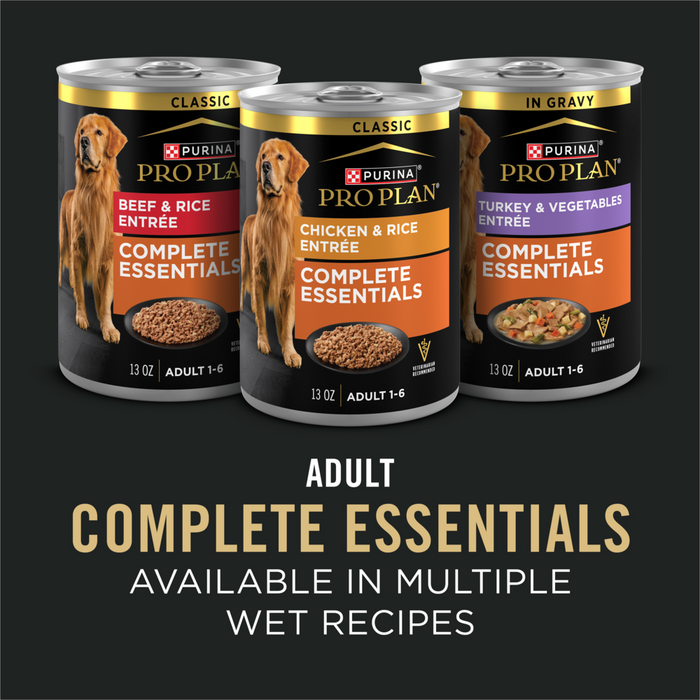 Purina Pro Plan Essentials Shredded Blend Chicken & Rice Dog Food