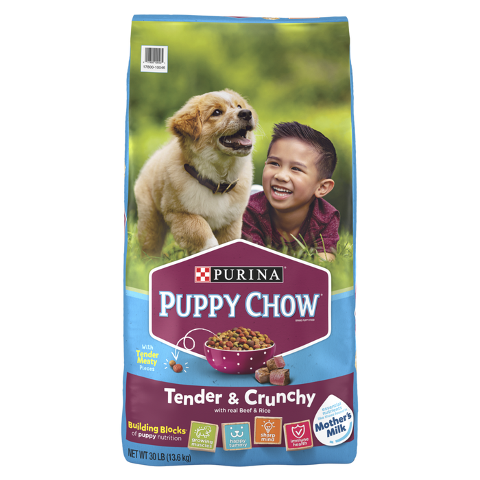 Dog kibble purina puppy food best sale