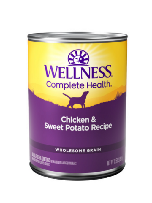 Wellness Complete Health Natural Chicken and Sweet Potato Recipe Wet Canned Dog Food