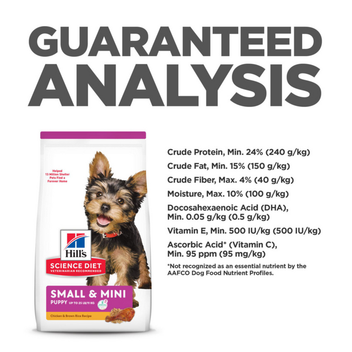 Hill's Science Diet Puppy SM Paws Chicken Meal, Barley Brown