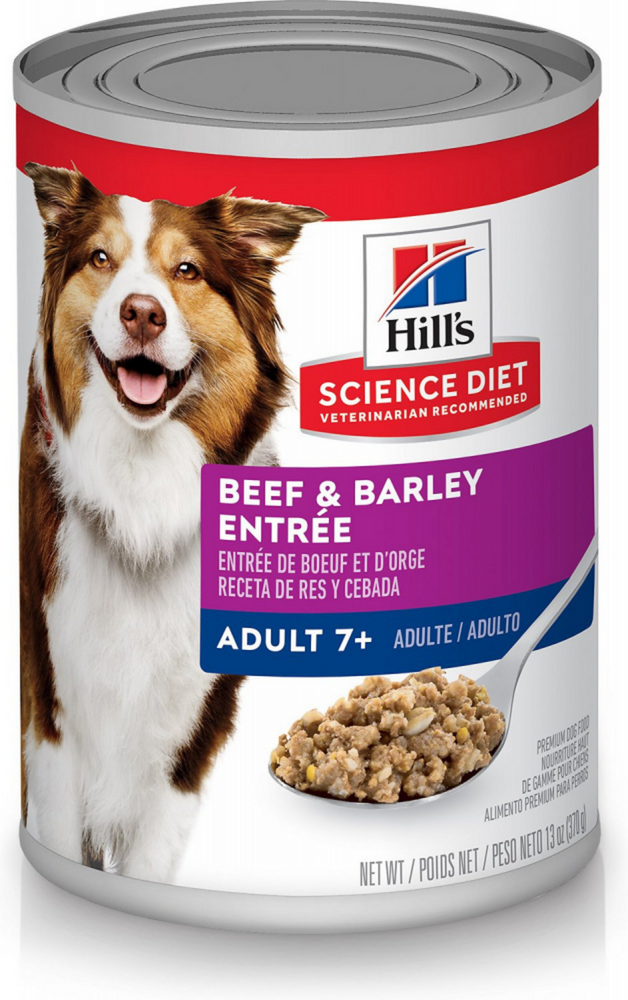 Hill's Science Diet Adult 7+ Gourmet Beef & Barley Entree Canned Dog Food