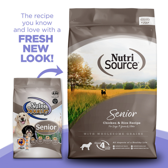 NutriSource Senior Chicken Rice Dry Dog Food — Concord Pet Foods