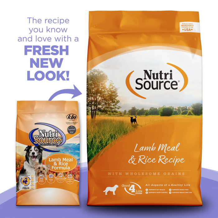 NutriSource Lamb Meal Rice Dry Dog Food — Concord Pet Foods