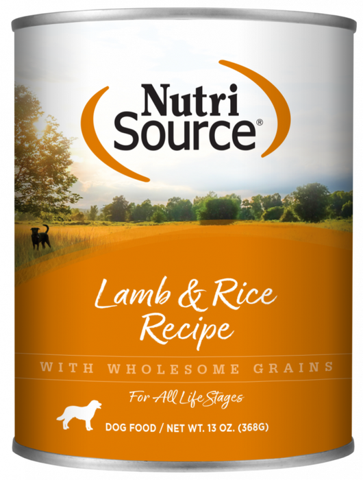 NutriSource Adult Lamb & Rice Canned Dog Food