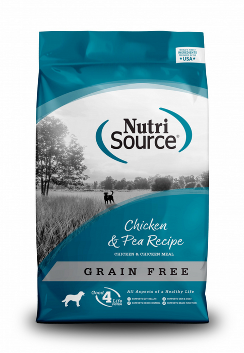 NutriSource Grain Free Chicken Pea Dry Dog Food Concord Pet Foods Supplies Delaware Pennsylvania New Jersey Maryland