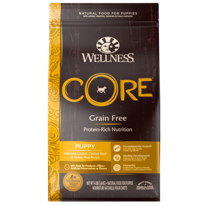 Wellness CORE Grain Free Natural Puppy Health Chicken Turkey