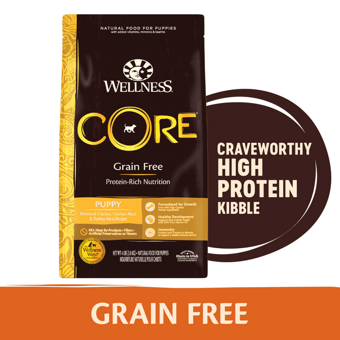 Wellness CORE Grain Free Natural Puppy Health Chicken & Turkey Recipe Dry Dog Food