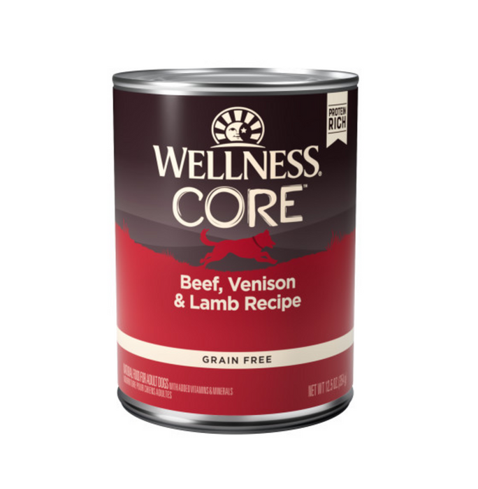 Wellness CORE Grain Free Natural Beef, Venison and Lamb Recipe Wet Canned Dog Food