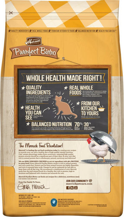 Merrick Purrfect Bistro Grain Free Real Chicken Sweet Potato