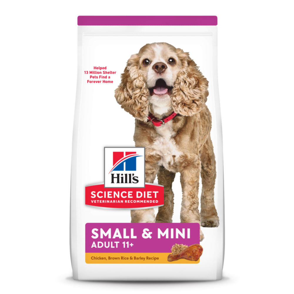 Hill's Science Diet Adult 11+ Small Paws Chicken Meal, Barley & Brown Rice Recipe Dry Dog Food