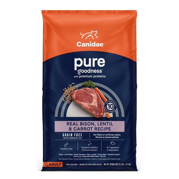 Canidae Pure Goodness Real Bison Lentil & Carrot Recipe Dry Dog