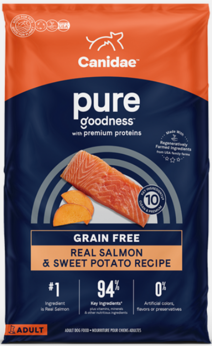 Canidae Pure Goodness Real Salmon Sweet Potato Recipe Adult Dry