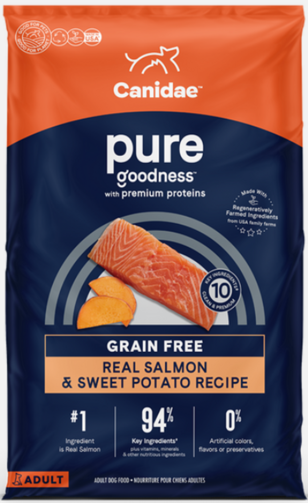Canidae Pure Goodness Real Salmon & Sweet Potato Recipe Adult Dry