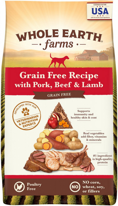 Whole Earth Farms Grain Free Dry lighted Dog Food Recipe