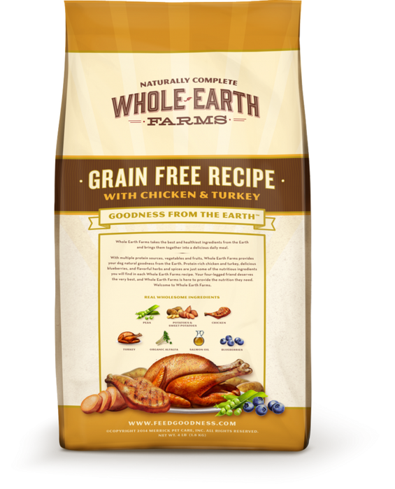 Whole Earth Farms Grain Free Recipe with Chicken and Turkey Dry Dog Food