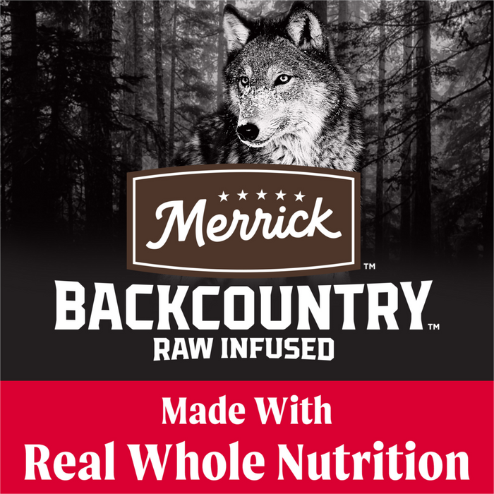 Merrick Backcountry Grain Free Dry Adult Dog Food Kibble With Freeze Dried Raw Pieces, Great Plains Red Recipe