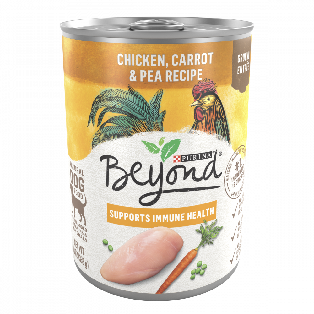 Purina Beyond Ground Entree Grain Free Chicken, Carrot, and Pea Recipe Canned Dog Food